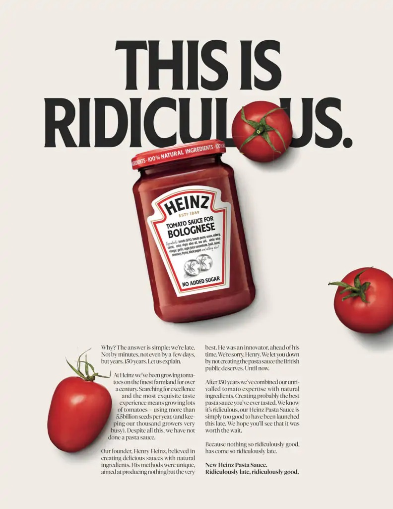 Crédit Photo : Heinz
Tendances graphiques 2022 Fresh Organic Motion