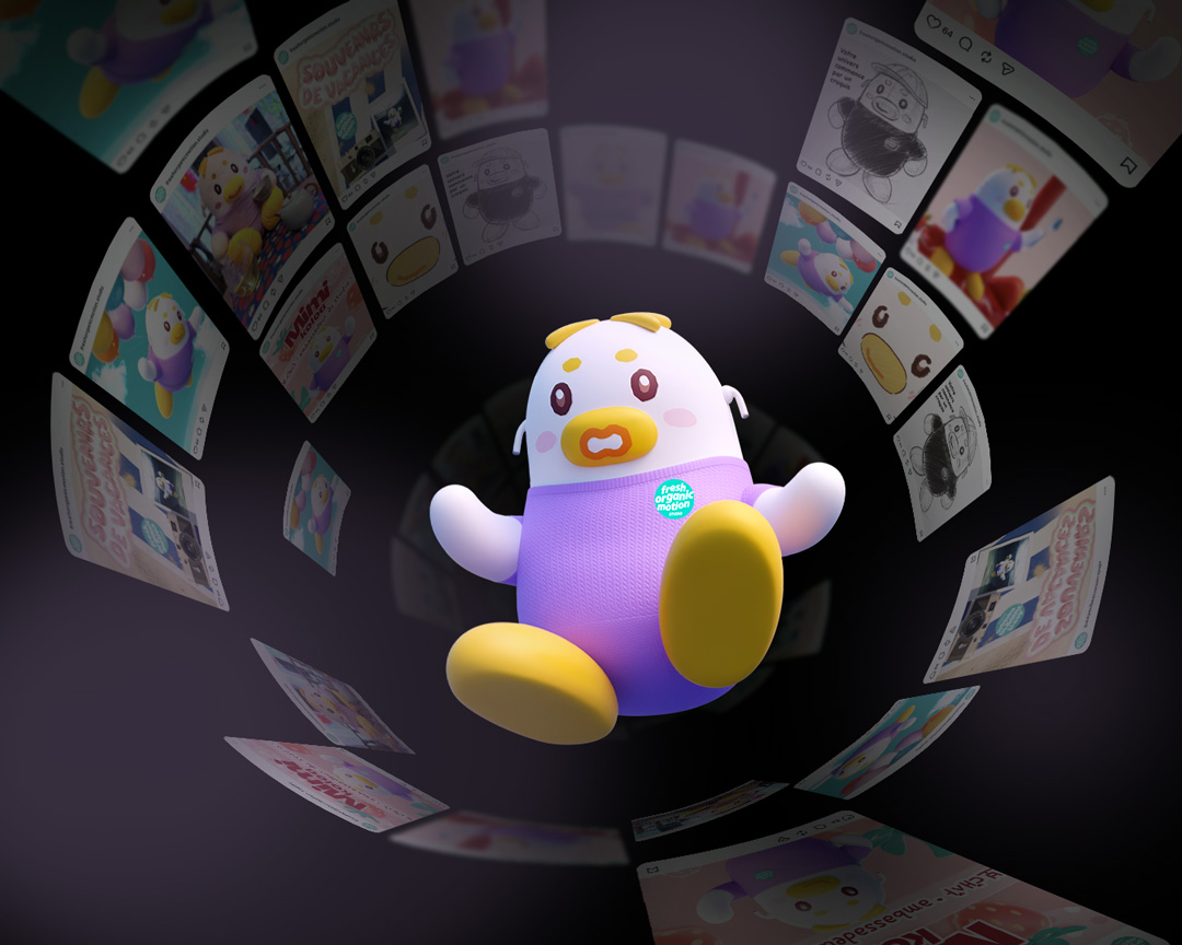 Mimi, la mascotte du studio, est perdue sur les réseaux sociaux. Heureusement, cet article explique comment créer sa ligne éditoriale !