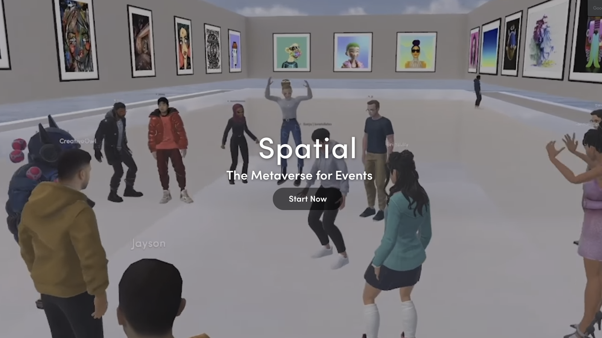 Spatial metaverse 3D avatars
